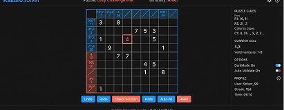Kakuro Solver